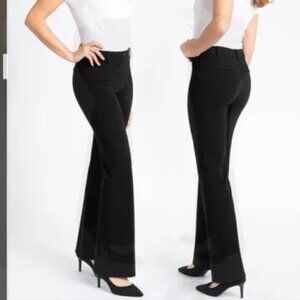 BETABRAND Dress Pants W0104-BK Large Petite Yoga Pant black Classic Bootcut